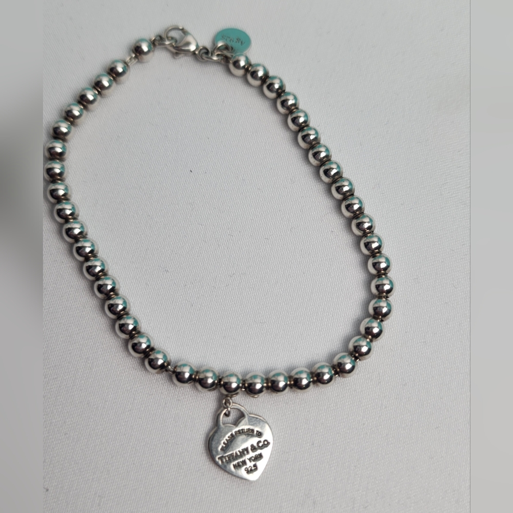 Tiffany Co Return To Tiffany Blue Heart Bracelet - Picture 12 of 14